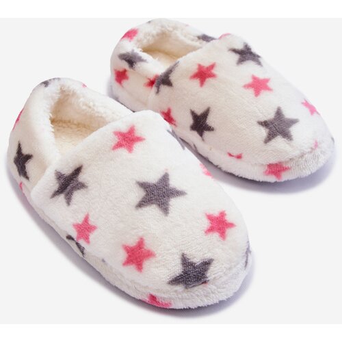 Boto Children's Insulated Slip-On Slippers In Stars White Meyra Cene