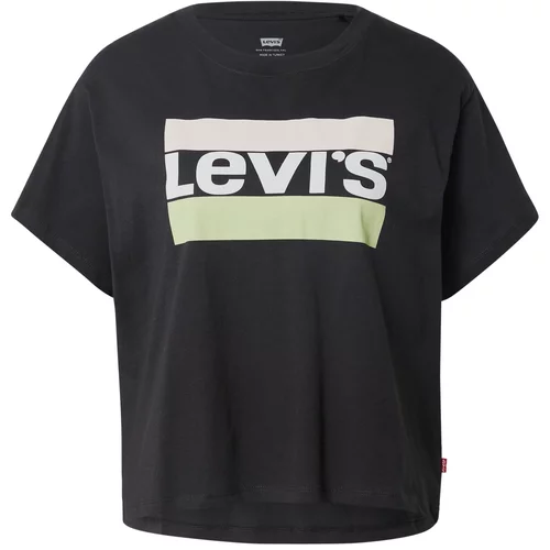 Levi's Majica 'Graphic Varsity Tee' pastelno zelena / crna / bijela