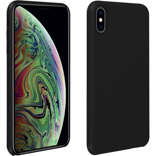 AVIZAR Poltrda silikonska za&amp;scaron;citna torbica z mehkim zakljuckom na dotik - crna str. Apple iPhone XS Max, (20599599) Slike