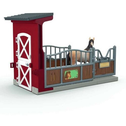  Schleich: Farm World - Hlevski boks s figuro konja Mustang igralni set (42724) Slike
