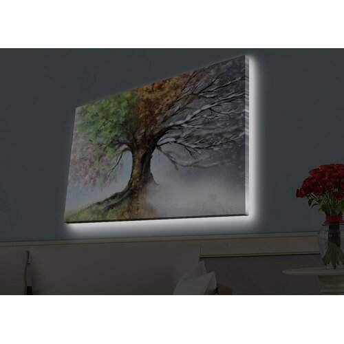 Opviq Slika na platnu sa LED osvetljenjem 45x70cm Cijene