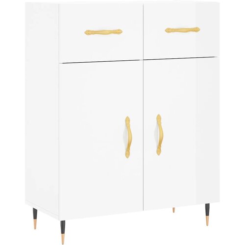 Maison Chic Komoda - Predalnik visok sijaj bela 69,5x34x90 cm inženirski les, (21720311) Cene