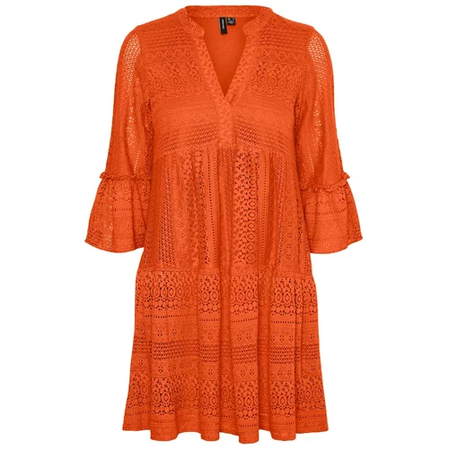 Vero Moda Obleka 'HONEY' temno oranžna