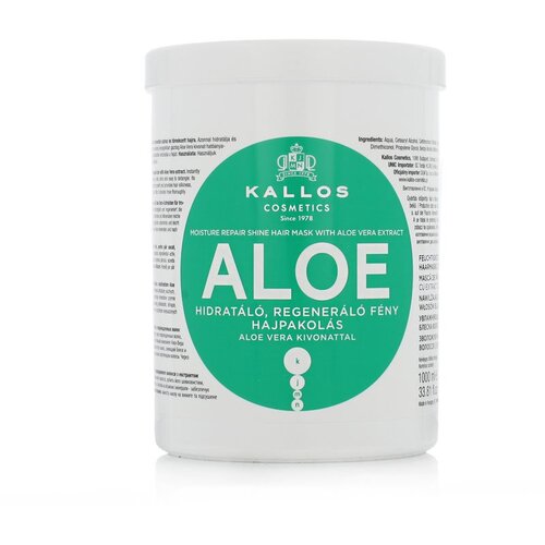 Kallos Cosmetics aloe vera obnovitvena maska za poškodovane lase 1000 ml Cene