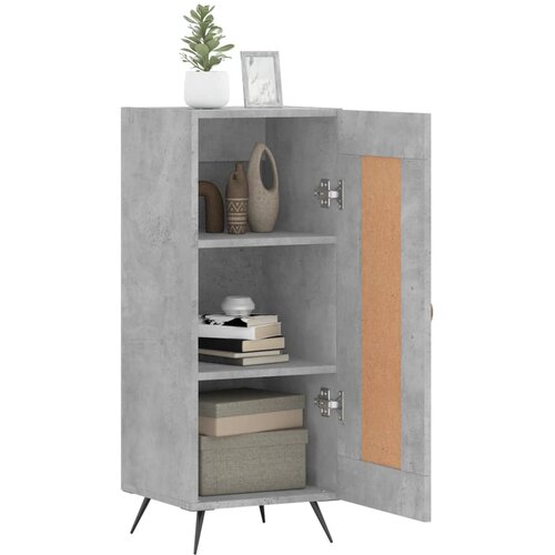  Komoda siva boja betona 34,5x34x90 cm od konstruiranog drva Slike