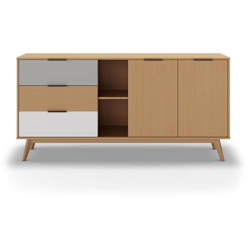 Marckeric Niska komoda od borovine u prirodnoj boji 165x81 cm Elfa &amp;ndash; Slike