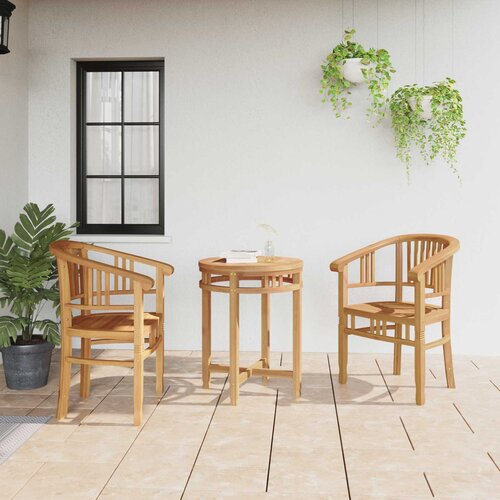  Stolica 2 pcs Smeđa 63 x 58 x 89 cm Čvrsto teak drvo Cijene