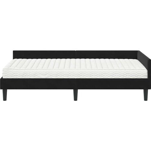  Kutni krevetni okvir s madracem Ostalo 2 pcs Crna Bar&amp;scaron;un Slike