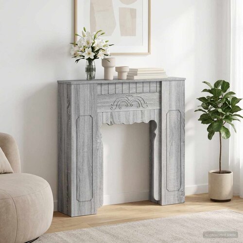  Okvir za kamin Siva Sonoma 93 x 20 x 89 cm Konstruirano drvo Slike