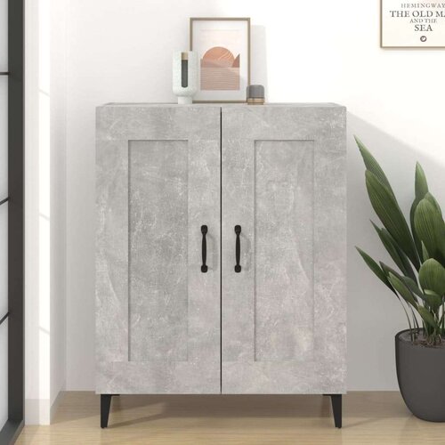  Komoda betonsko siva 69,5x34x90 cm konstruiran les, (20654727) Slike