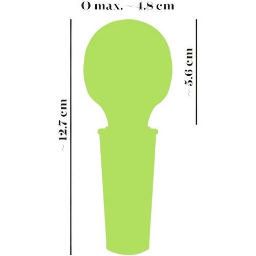 You2Toys Mini Wand - punjivi masažni vibrator (zeleni) Slike