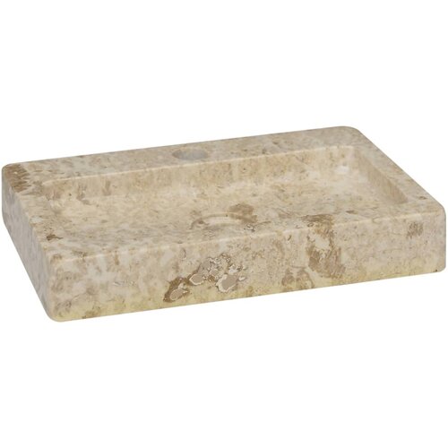 VidaXL Umivaonik krem 38 x 24 x 6,5 cm mramorni Slike