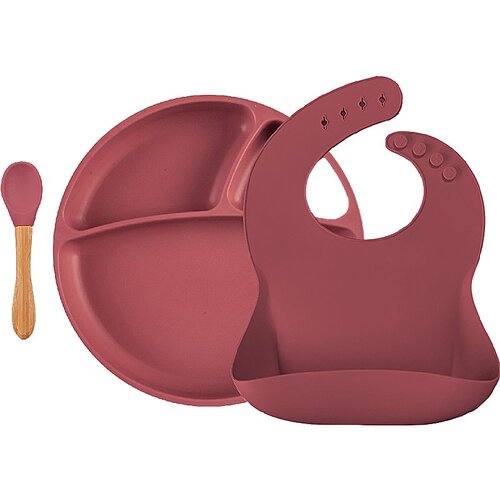 Minikoioi BLW II Velvet Rose jedilni set Slike