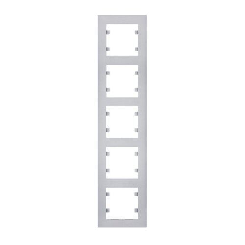 HAGER Okvir 5-struki vertikalni Lumina WL5652 sivi Slike