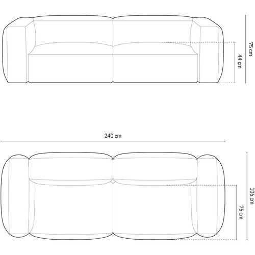Micadoni Bež sofa 240 cm Martina &amp;ndash; Home Slike