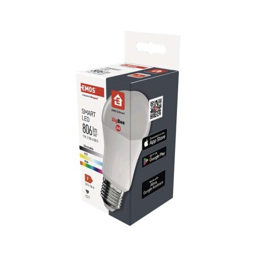  LED žarnica GoSmart A60 / E27 / 9 W (60 W) / 806 lm / RGB / zatemnilna / Zigbee Cene