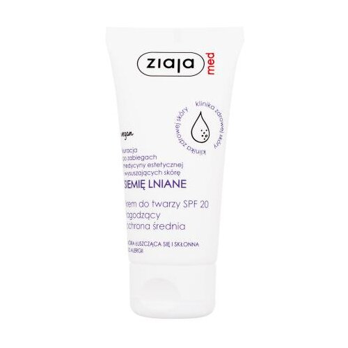 Ziaja Med Linseed dnevna krema za obraz za vse tipe kože 50 ml za ženske Slike