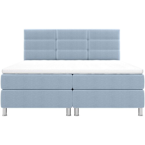 CARRYHOME POSTELJA Z VZMETNICO 160 cm x 200 cm , tekstil modra Slike
