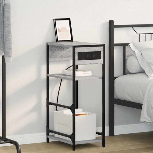  Noćni ormar Siva Sonoma 40 x 27 x 76 cm Konstruirano drvo Cene