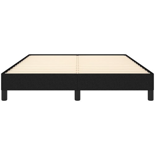  Okvir za krevet bez madraca crni 140x200 cm od tkanine Slike