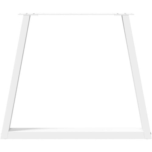  Noge za blagovaonski stol V-oblik 3 kom bijele 70x(72-73 3) cm Slike