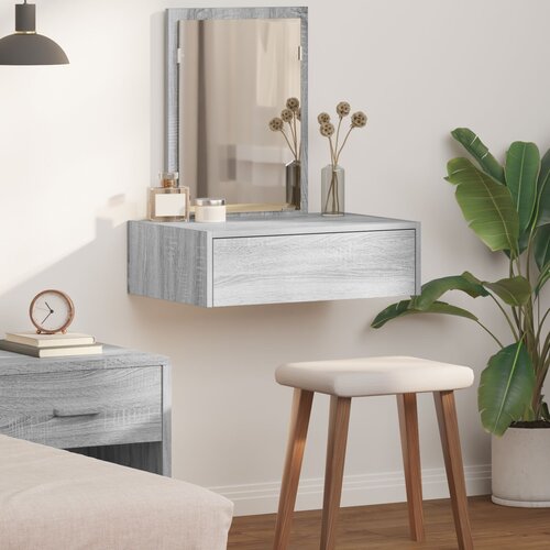 VidaXL Sivi Sonoma Konstruirano drvo 60 x 40 x 70 cm Toaletni Stol Slike