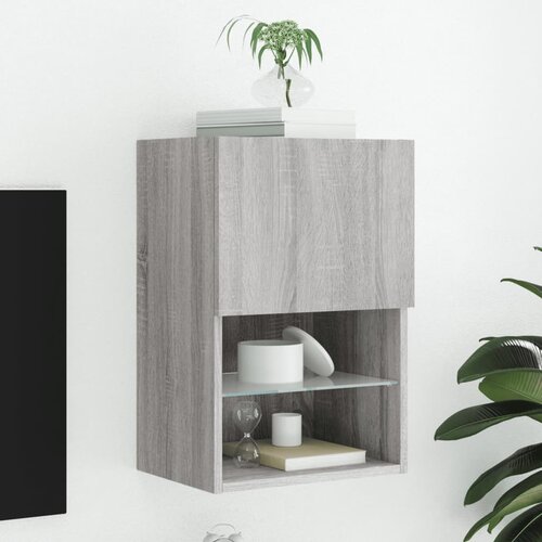  The Living Store TV omarica z LED lučkami siva sonoma 40,5x30x60 cm - TV Omarica, (21555899) Slike
