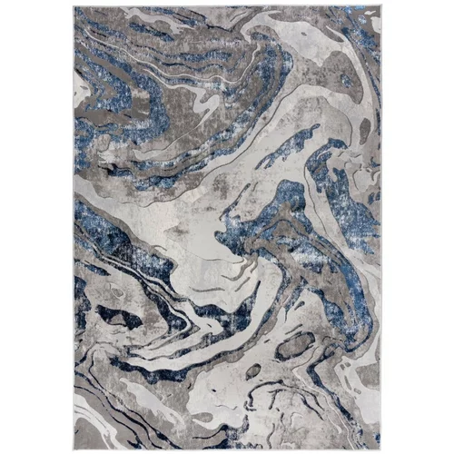 Flair Rugs plavo-sivi tepih marbled, 160 x 230 cm