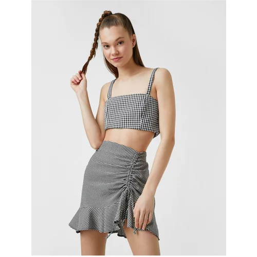 Koton Pleated Ruffle Mini Skirt