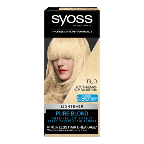 Syoss barva za lase - Permanent Coloration - 13_0 Ultra Plus Lightener