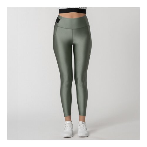 Zoe Gloss Leggings, Dusty Green - S, (21371268) Cene