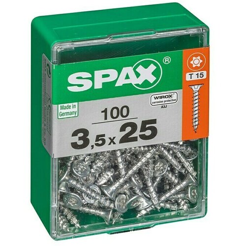 SPAX Univerzalni vijak T-Star plus (Ø x D: 3,5 x 25 mm, Površina WIROX, T-Star plus, 100 Kom.) Cijene