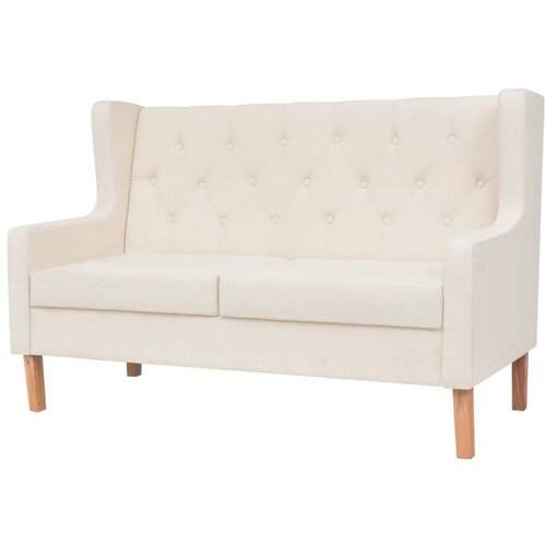 Maison Chic Komplet kavč - Sofa - Kanapeev 2 kosa blago kremno bele barve, (21727105) Cene