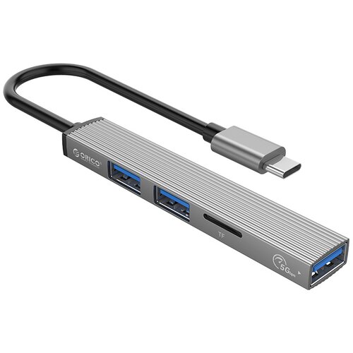 Orico AH-12F priključna postaja USB-C 4 v 1, 1x USB 3.0, 2x USB 2.0, TF, 0.15m, ALU siva,, (20365108) Cene