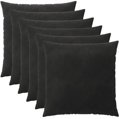  Presvlaka za jastuk 6 pcs HEERLEN Crna 60 x 60 cm Bar&scaron;un Cijene
