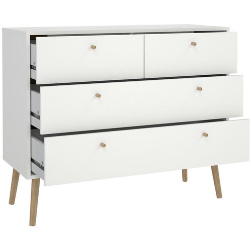 Tvilum Bijela niska komoda 99x82 cm Bodo &amp;ndash; Slike