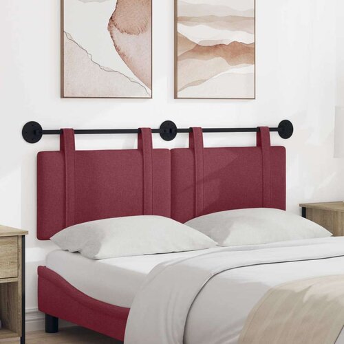  Držeće uzglavlje Zidne Vinska crvena 130 x 55 x 5 cm tkanina - boja crnog vina 120 cm bez LED svjetla Cijene