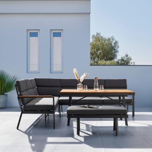 Bessagi Garden Lounge Garnitura Eleonora, Temno Siva, 4-Delni Set Cene