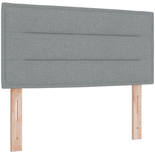 VidaXL Vzglavje Linije Oblikovanja Svetlo sivo 90 cm Tkanina, (22008573) Slike