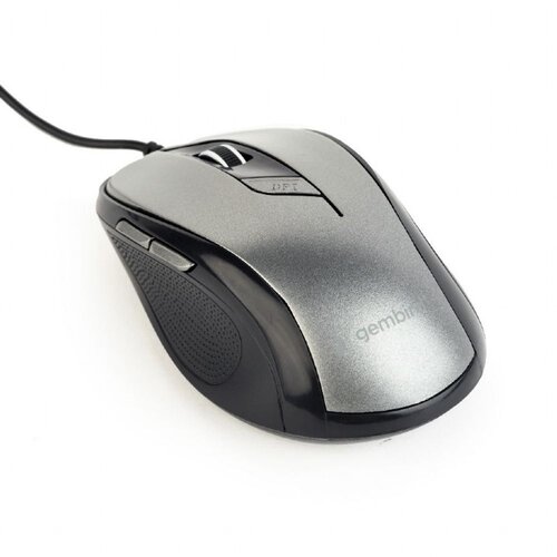 Gembird Miš GEMBIRD MUS-6B-01-BG, optical, USB, 6 tipki 800-1600 dpi,crni-sivi Cijene