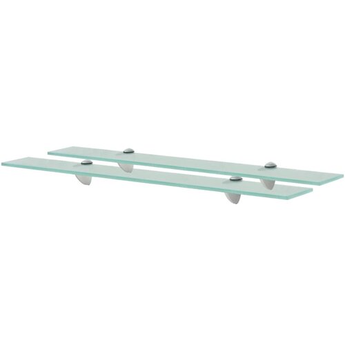 VidaXL Zidne police 2 kom staklene 70 x 20 cm 8 mm Slike