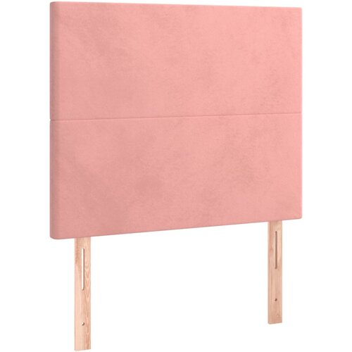 Maison Chic Posteljno vzglavje - Vzglavna omarica 2 kosa roza 90x5x78/88 cm žamet, (22078265) Cene