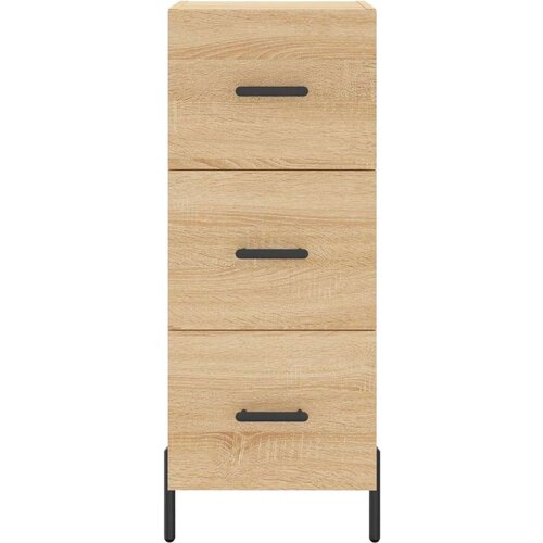 VidaXL Komoda boja hrasta sonome 34 5x34x90 cm od konstruiranog drva Slike
