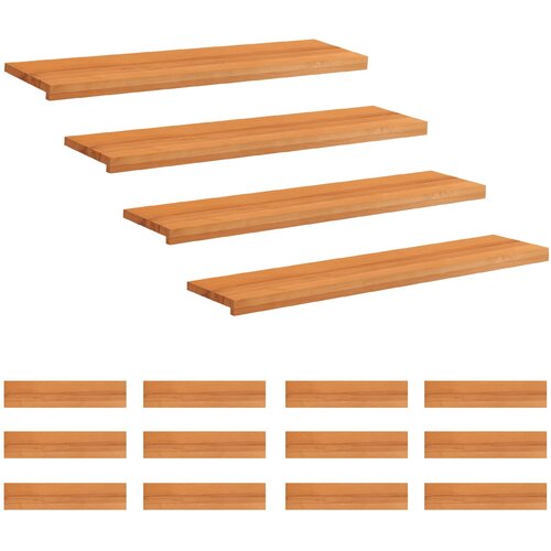 Step treads 16 kom. 110 x 30 x 2 cm Svijetlosmeđa Cijene
