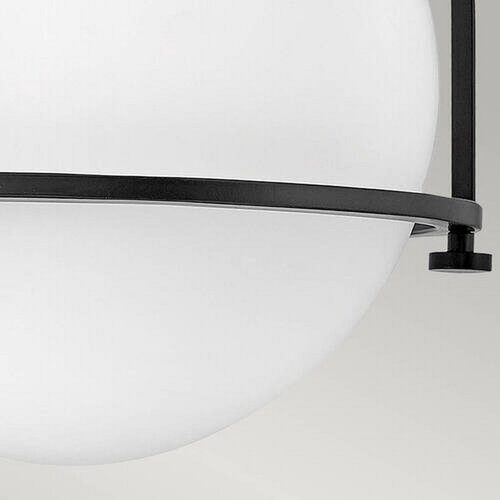 Elstead Lighting Quintiesse QN-SOMERSET-F-O-BK - Plafonsko svetlo SOMERSET 1xE27/60W/230V crna Slike