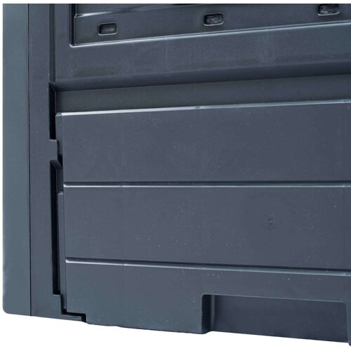  Vrtni kompostnik 3 kosi sive barve 60x60x73 cm 780 L Slike