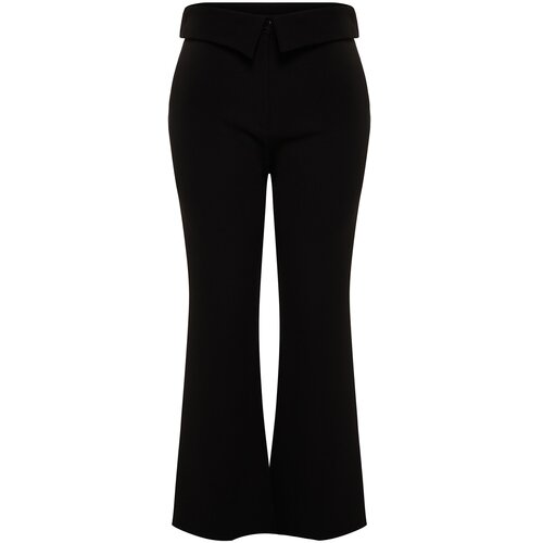 Trendyol Curve Plus Size Pants - Black - Wide leg Slike