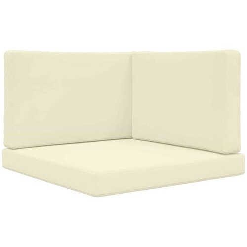  Jastuk za vanjsku sofU 3 pcs Krema Poliester - Krema 80 x 80 cm 1x sjedalo +1x naslon +1x bočna strana (3D bez bartaga) Slike