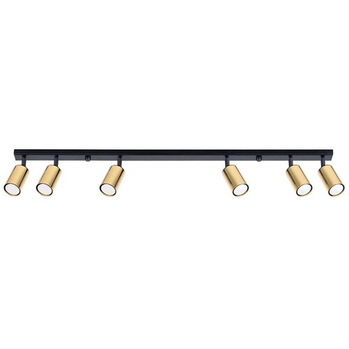 Sollux Lighting Sollux SL.1388 - Spot svetiljka WINX 6xGU10/10W/230V crna/zlatna Slike