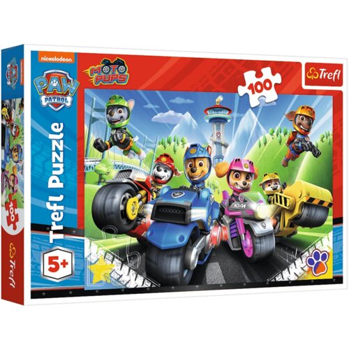 Puzzle 100pcs Paw Patrol on Motorcycles Trefl 16430 Cijene